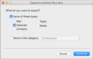 Add outlook as extension for sharing mac mail account